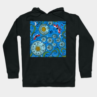 seamless color floral pattern Hoodie